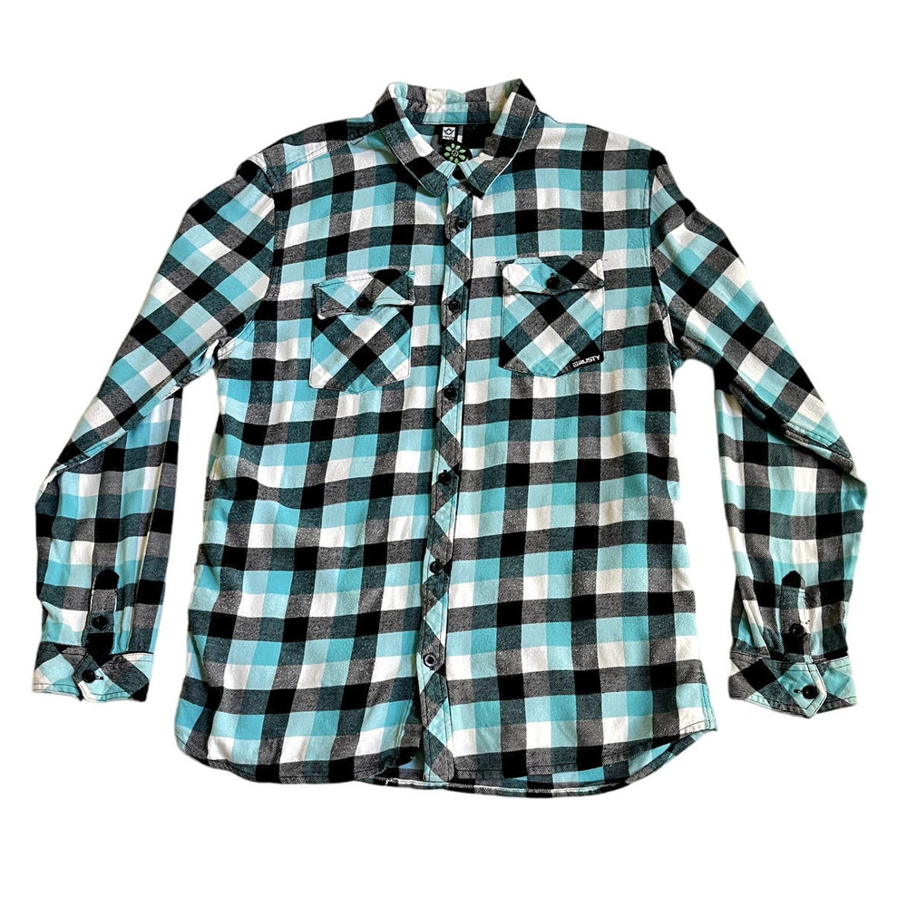 Vintage 90s Rusty Flannel Blue